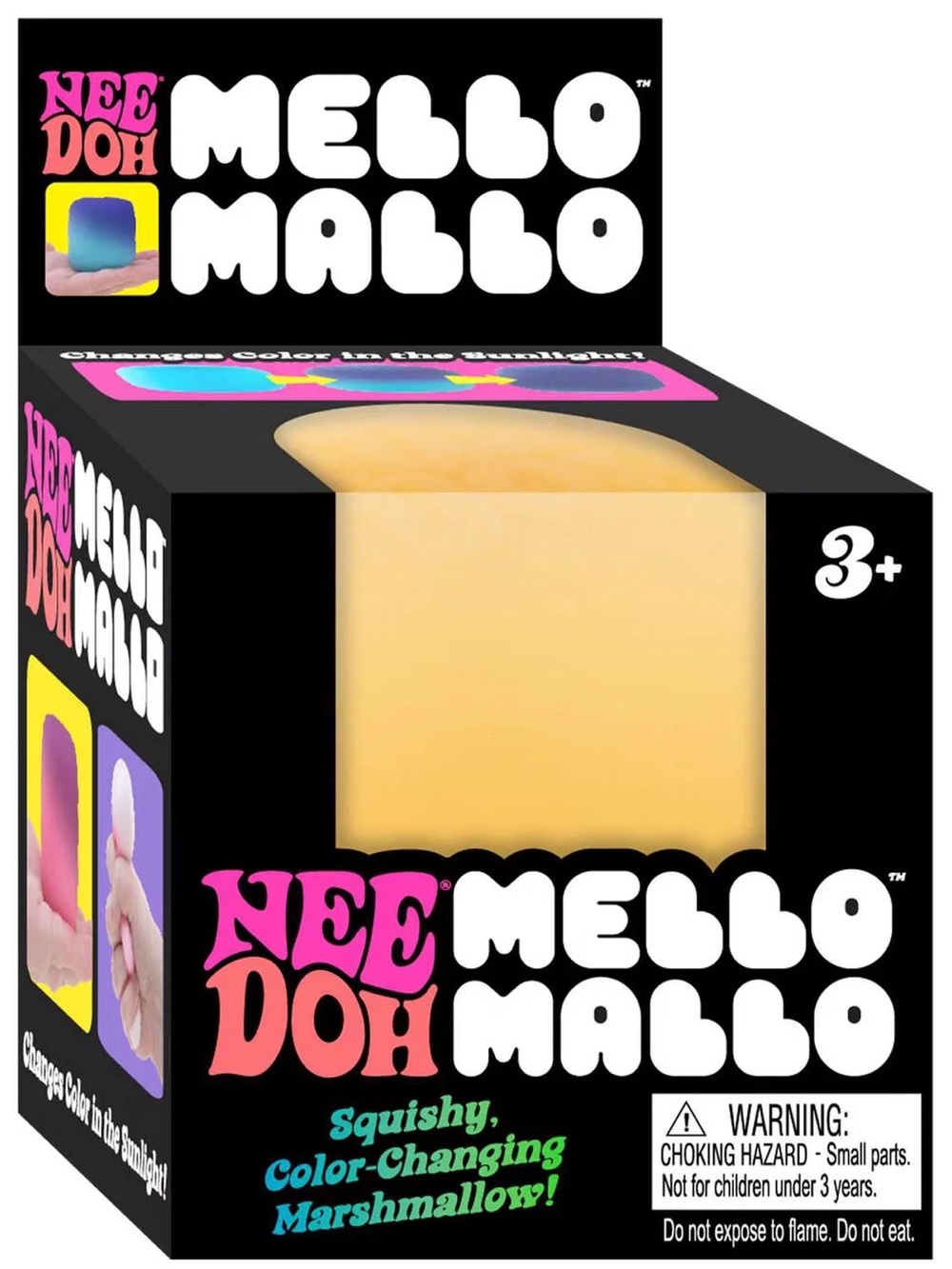 Mello Mallo Squishy Color-Changing Yellow Marshmallow Toy